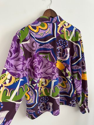 Camisa Vintage Estampada Talla M