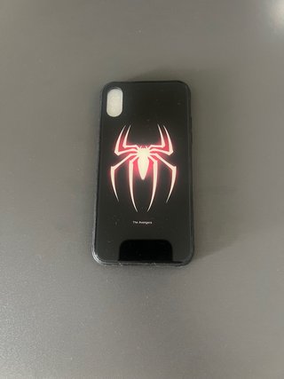Cover Spider-Man Avengers iPhone XS Fosforescente