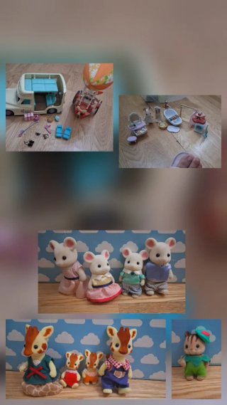 Lote Juguetes Sylvanian Families junto o suelto.