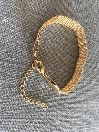 3 Pulseras Mujer Doradas y Blancas