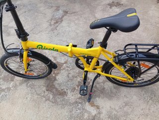 Bicicleta plegable Moma Ricola amarilla
