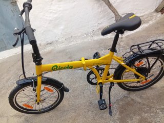 Bicicleta plegable Moma Ricola amarilla