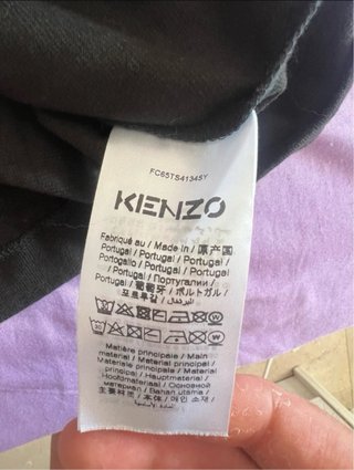 Camiseta Kenzo Paris Negra Talla M