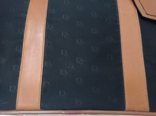 Maleta Dior Trotter lona y cuero