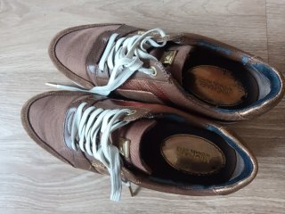 Zapatillas Michael Kors Marrones y Doradas