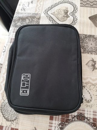 Mochila de viaje negra