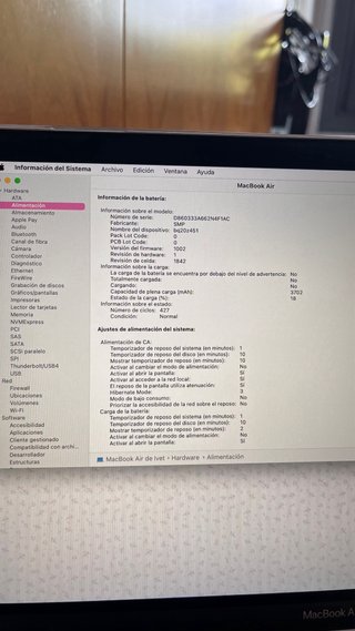 MacBook Air M13 Plata 2020