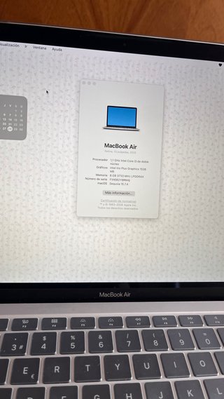 MacBook Air M13 Plata 2020