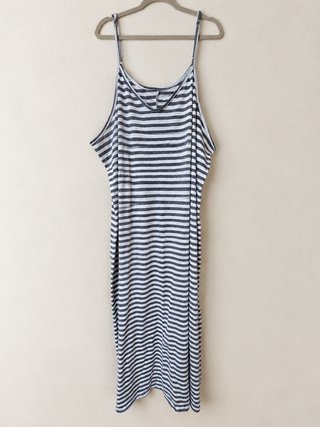 Vestido largo de rayas Shein Curve 3XL