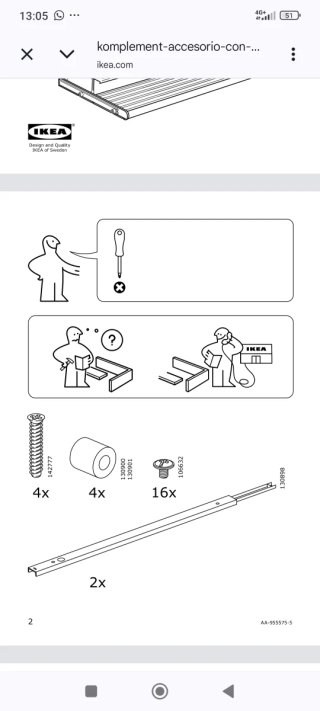 Estante Komplement Ikea para zapatos