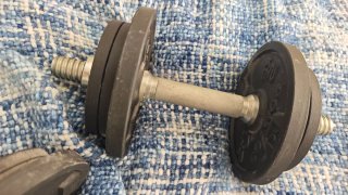 DOMYOS 2 Kit mancuerna 10 kg musculación Corength