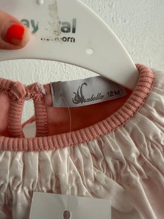 Conjunto bebé niña rosa con dibujo de conejo