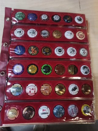 Collezione di tappi di spumante