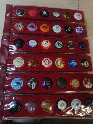 Collezione di tappi di spumante