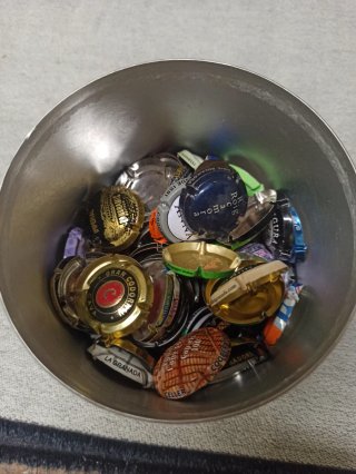 Collezione di tappi di spumante