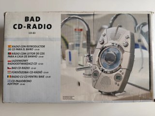 Radio CD ducha Plata AM/FM coleccion 2006 NUEVA