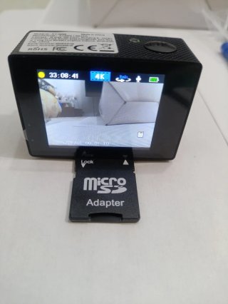 Cámara Deportiva de Acción 4K WiFi + Tarjeta 256GB