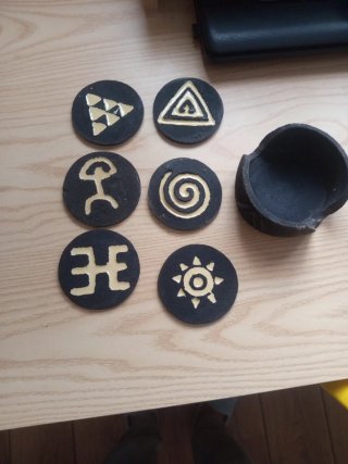 Posavasos de Piedra Volcánica