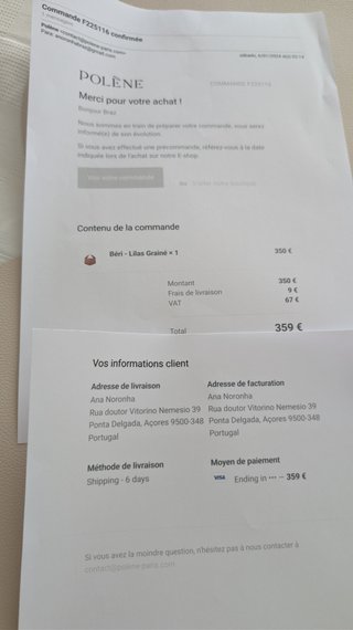 Mala Polène Beri Lilás