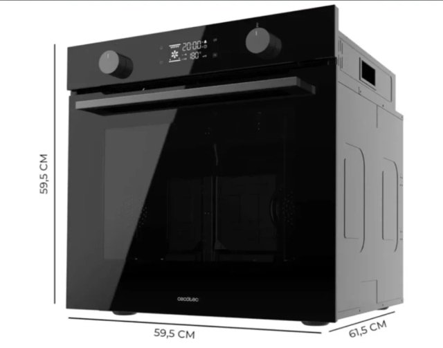 Horno cecotec bolero hexa p526000 glass black A