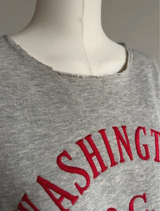 Sweatshirt Zara Cinza/Vermelho Tam. 36