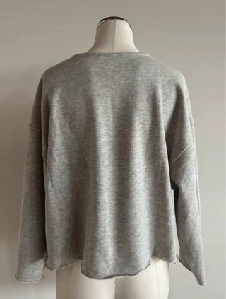 Sweatshirt Zara Cinza/Vermelho Tam. 36