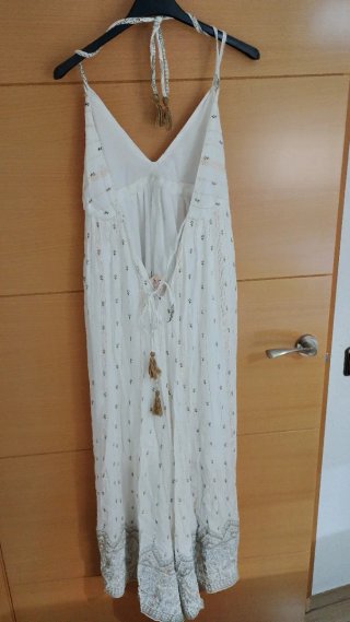 Vestido largo estilo ibicenco bohemio.