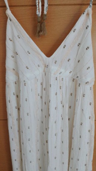 Vestido largo estilo ibicenco bohemio.