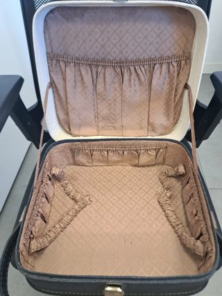 Maleta Vintage Gladiator Beige y Gris