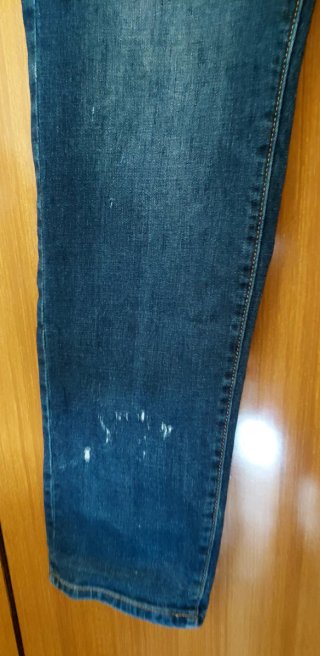Jeans Uomo Gamba Dritta Blu