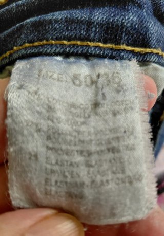 Jeans Uomo Gamba Dritta Blu
