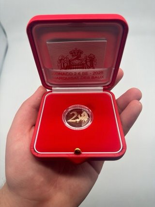 2 Euro 2025 Monaco Proof MARQUISAT DES BAUX Coin