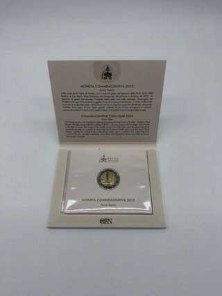 Vaticano 2 Euro Commemorativa 2025 Fdc Anno Santo