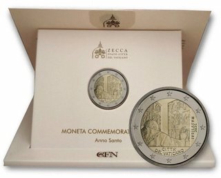 Vaticano 2 Euro Commemorativa 2025 Fdc Anno Santo