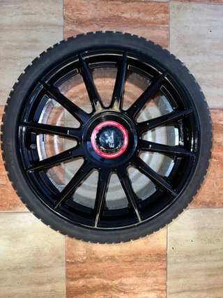 Llantas R3 19” 5x112 Negro con Rojo