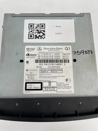 Radio Mercedes-Benz ML W166 2011-2015 A1669002511