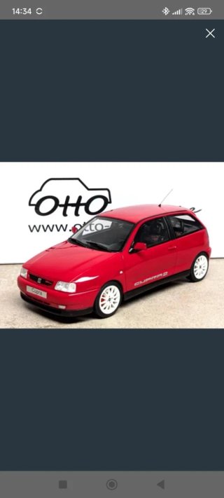 Maquetas de coches Seat Ibiza Otto Rojo 1/18 y mas