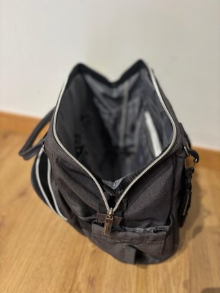 Bolso cambiador/organizador gris