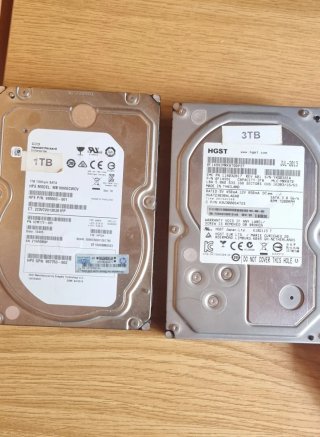 2 Discos Duros 1TB y 3TB