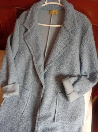 Abrigo Mooberry Azul Talla L