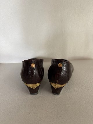 Zapatos de tacón marrones talla 37