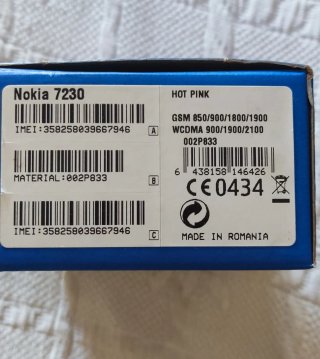 Teléfono Nokia 7230 Rosa y Plata