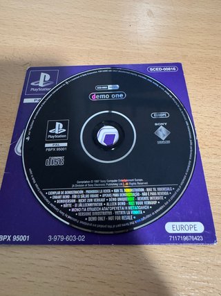 Demo 1 PlayStation PS1 PAL SCED-00816