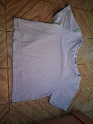 Crop top básico morado talla XS