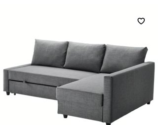 Sofá cama beige/gris