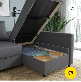 Sofá cama beige/gris