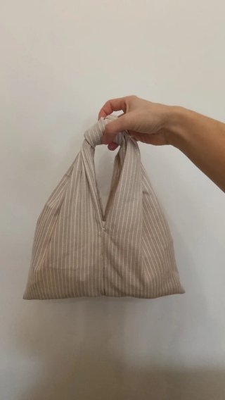 Bolso de mano beige