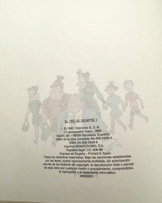 Colección completa TBO de siempre, 6 tomos, 1995