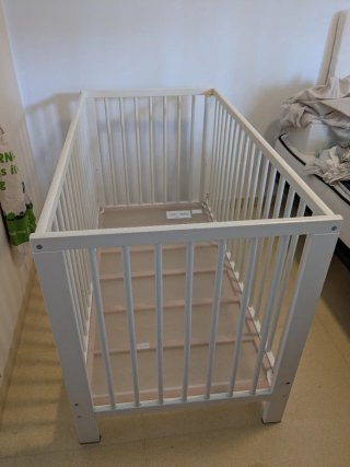 Cuna IKEA GULLIVER Blanca 60x120 + Colchón