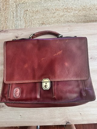 Bolso Cartera Piel Marrón
